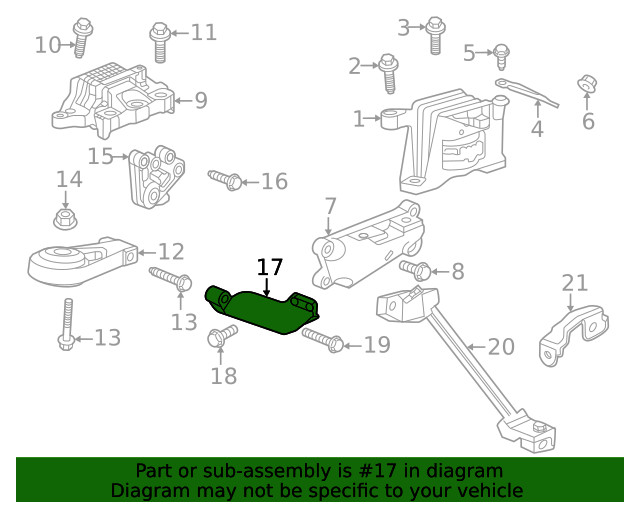 Genuine GM Mount Bracket 55515910