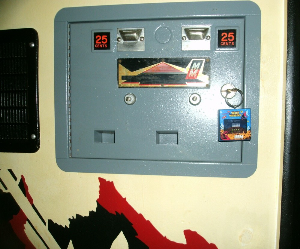 Crystal Castles Arcade Coin Door accessory Keychain