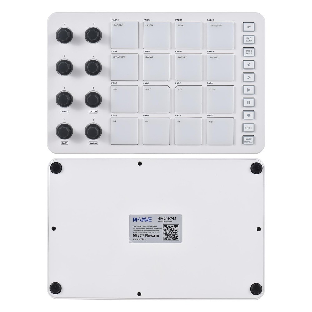 MIDI Controller Strike Pad Midi Drum Pad RGB Backlight MIDI Keyboard BT Conne...