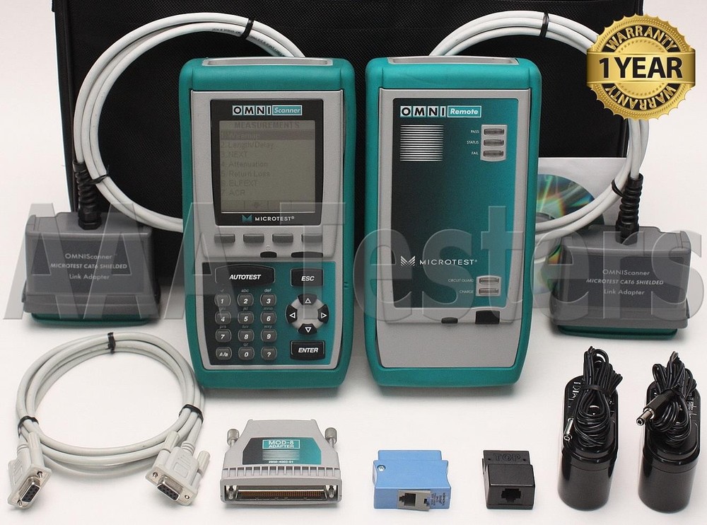 Fluke Microtest OMNIScanner Cat5 Cat5e Cat6 Certifier Tester