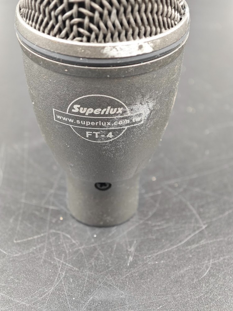 Superlux FT-4 Floor Tom Tom Microphone Black Used Working