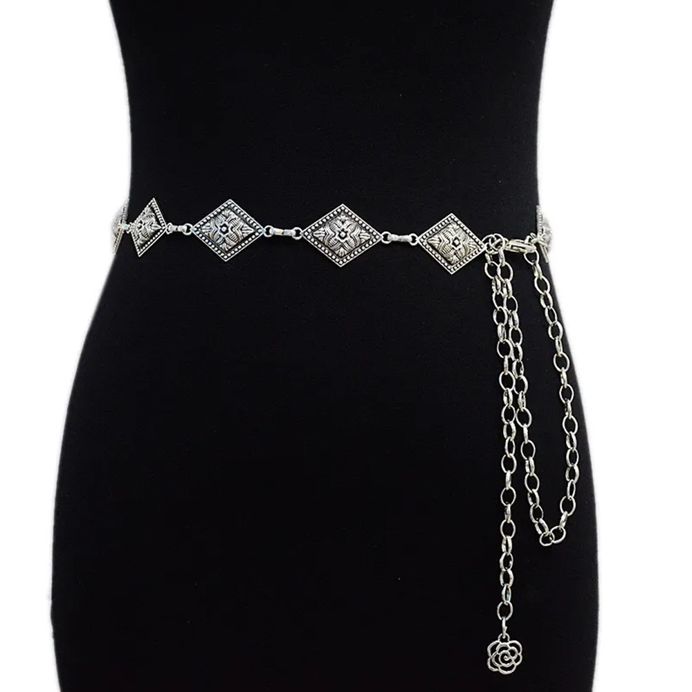 Vintage Geometric Chain Belt