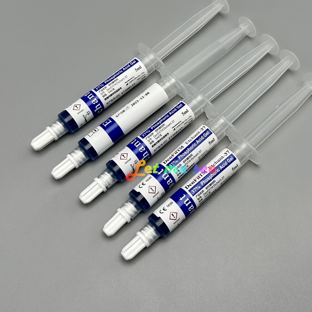 Dental Phospharic Acid Gel 37% Etchant Etching Bonding Agents with Dispoable Tip