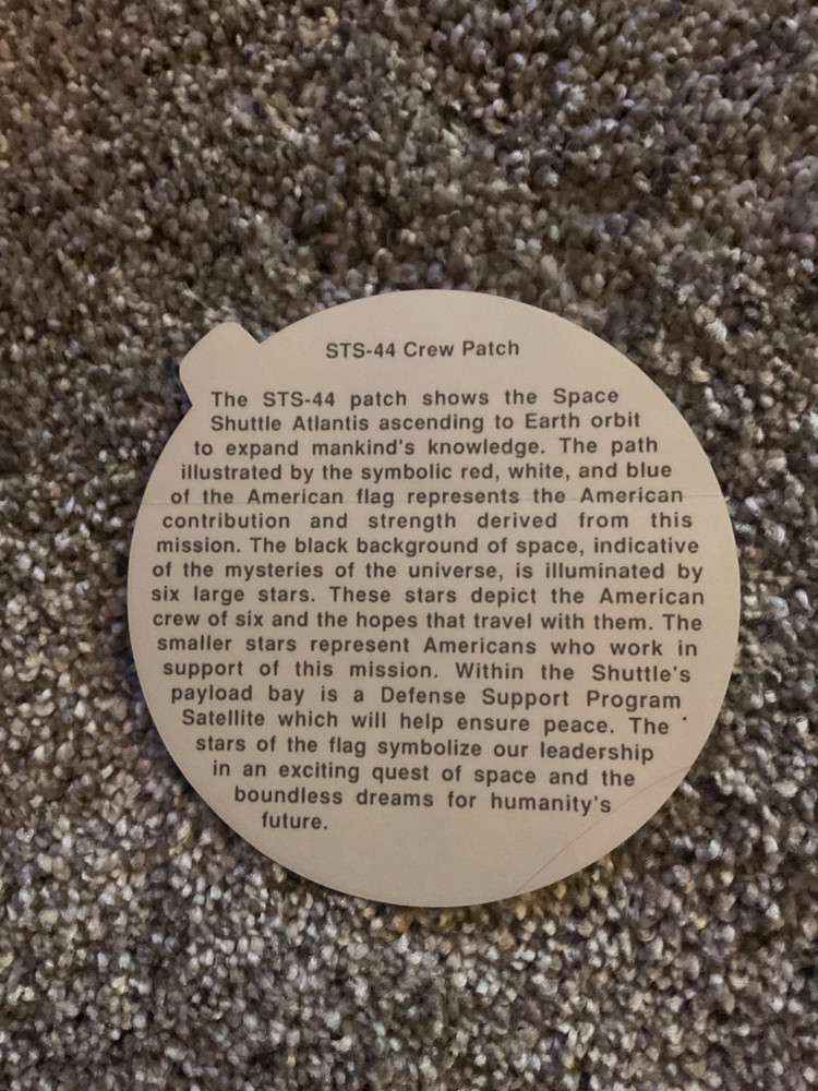 NASA Space Shuttle Memorabilia: Sticker, Plastic Cups, and Commemorative Program