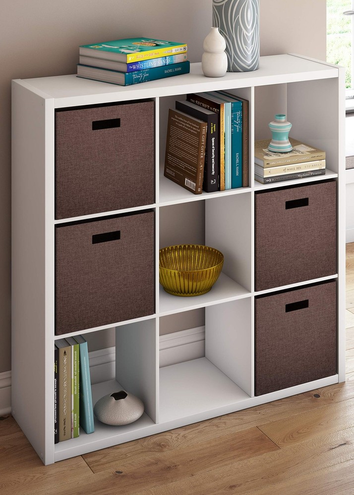 ClosetMaid 4588 White 9-Cube Open Back Storage Organizer Shelf, Decorative
