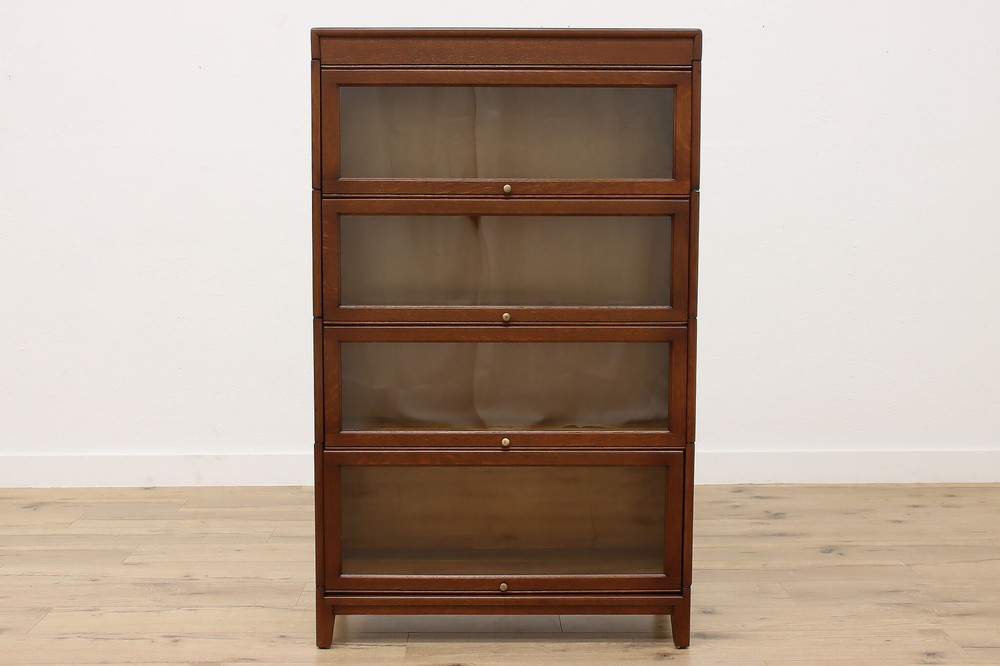 Gunn Antique 4 Stack Oak Lawyer Bookcase #50808