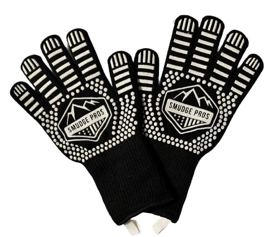 Smudge Pros Heat Resistant Gloves Black/White