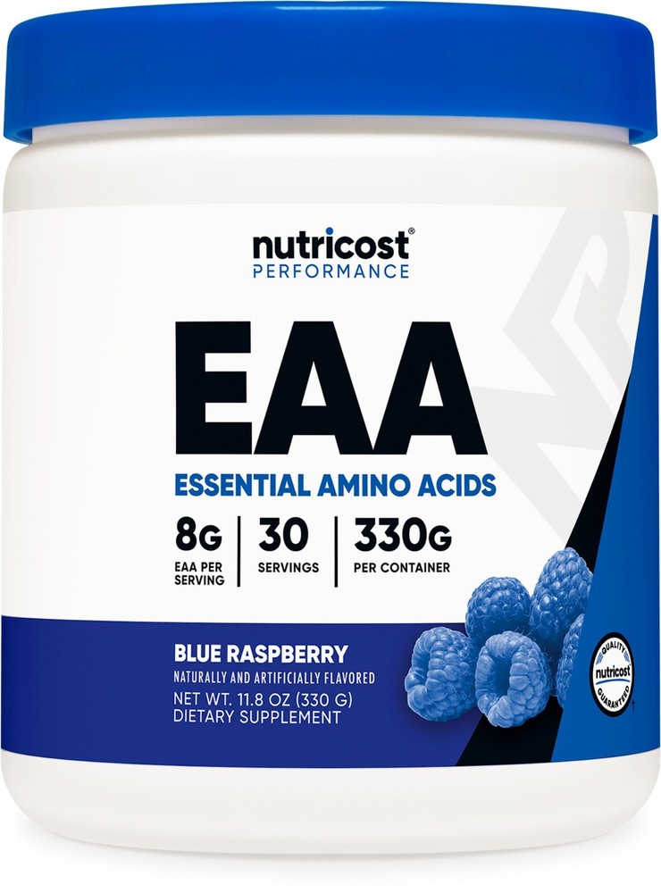 Nutricost EAA Powder 30 Servings (Blue Raspberry) - Essential Amino Acids