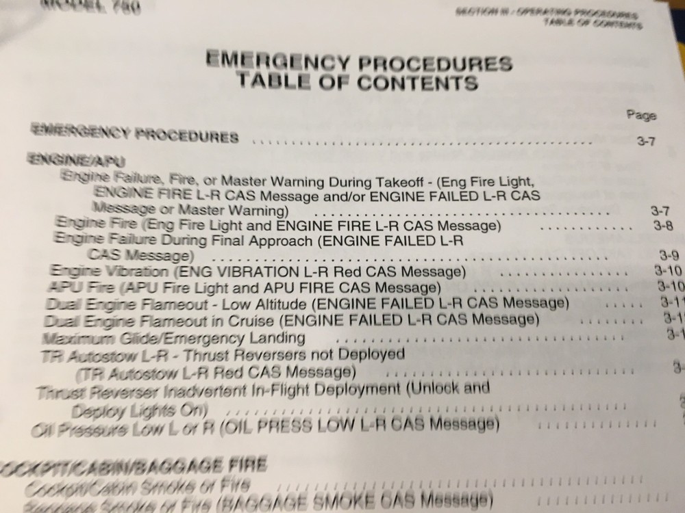 Citation X Model 750 Pilot Training Manual, sn173 and On.