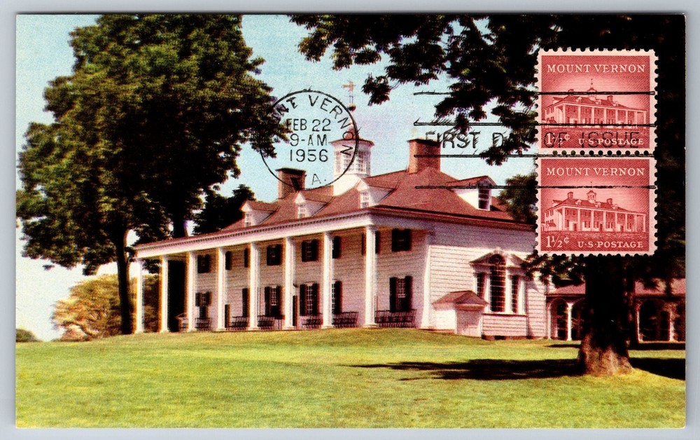 #1032 Mount Vernon FDC Maxi Card