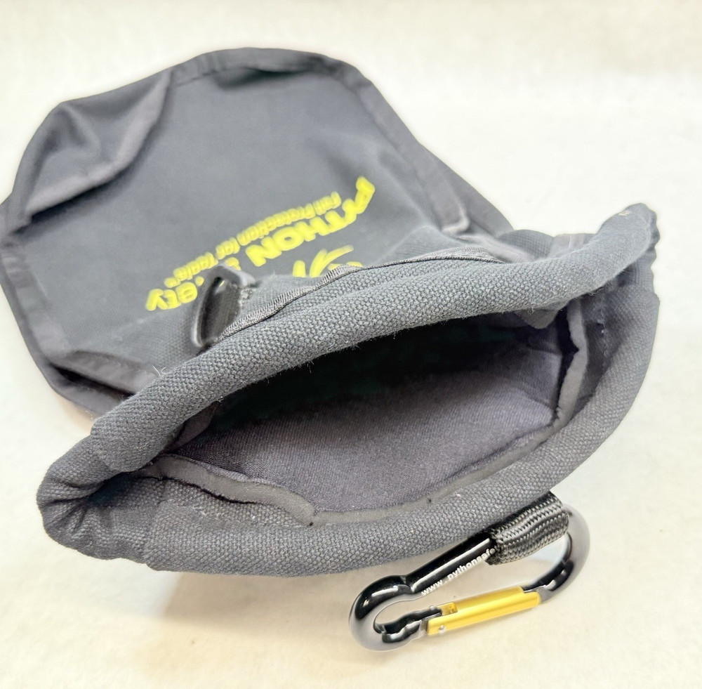 NEW Python Safety Small Parts Pouch, Fall Protection for Tools, Black Canvas