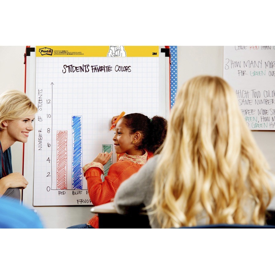 3M 563PRL Post-it Tabletop Easel Pad 20 Sheets 20"x23" White