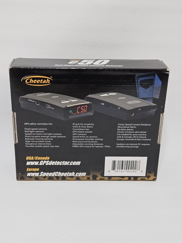 Cheetah C50 Red-Light & Speed Camera Detector (GPS Driver Safety System)