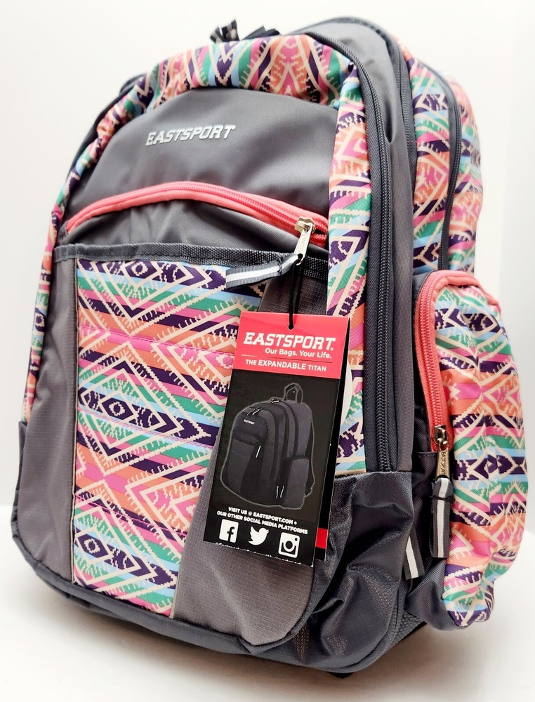 East Sport Backpack Expandable Titan Backpack/Book Bag.  Multi-Purpose Oversized