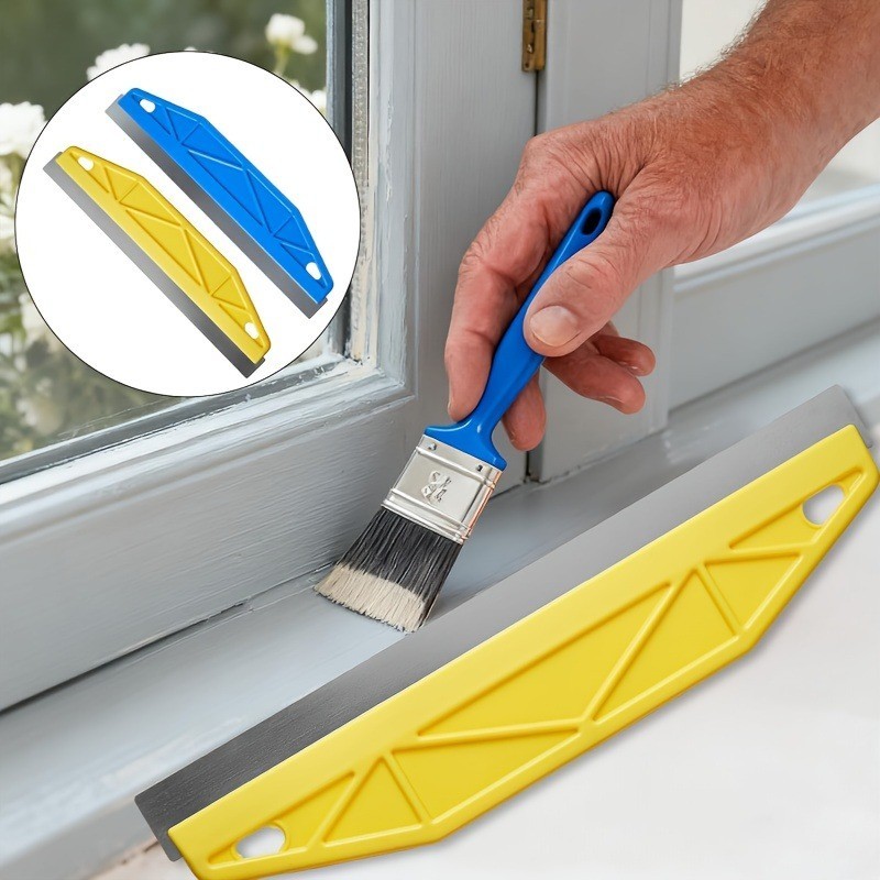 12-Inch Heavy-Duty Yellow Paint Shield Edger with Ergonomic Handle & Edge!!!!!!!