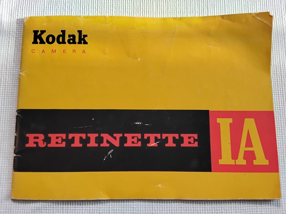 KODAK RETINETTE IA INSTRUCTION BOOK