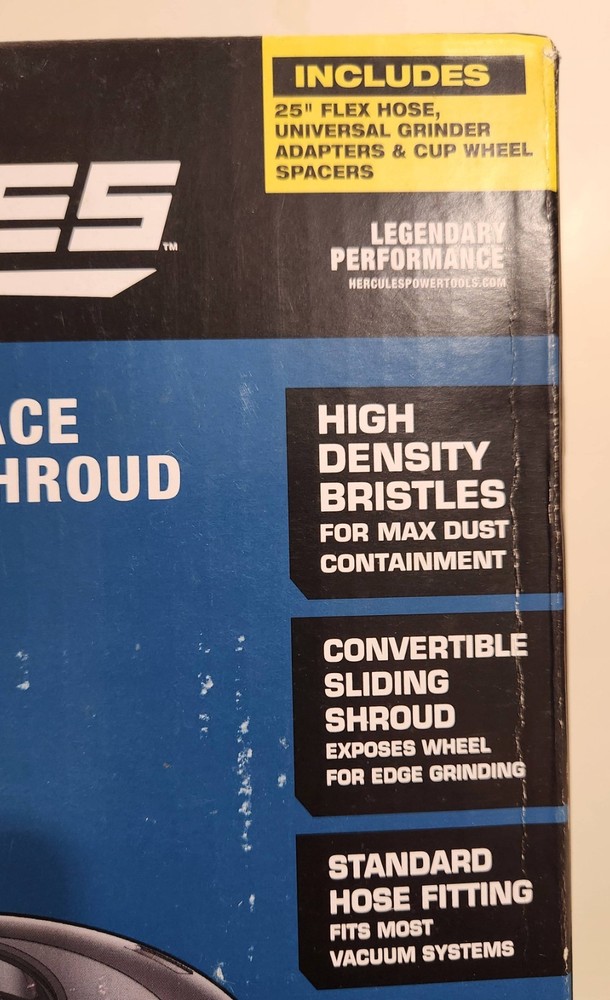 HERCULES 7 in. Concrete Surface Grinding Dust Shroud - (New)