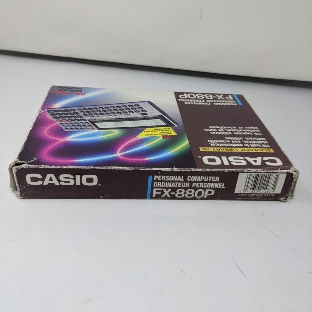 CASIO FX-880P Personal Computer Calculator 116 lib 32k Basic - Works (Vintage)
