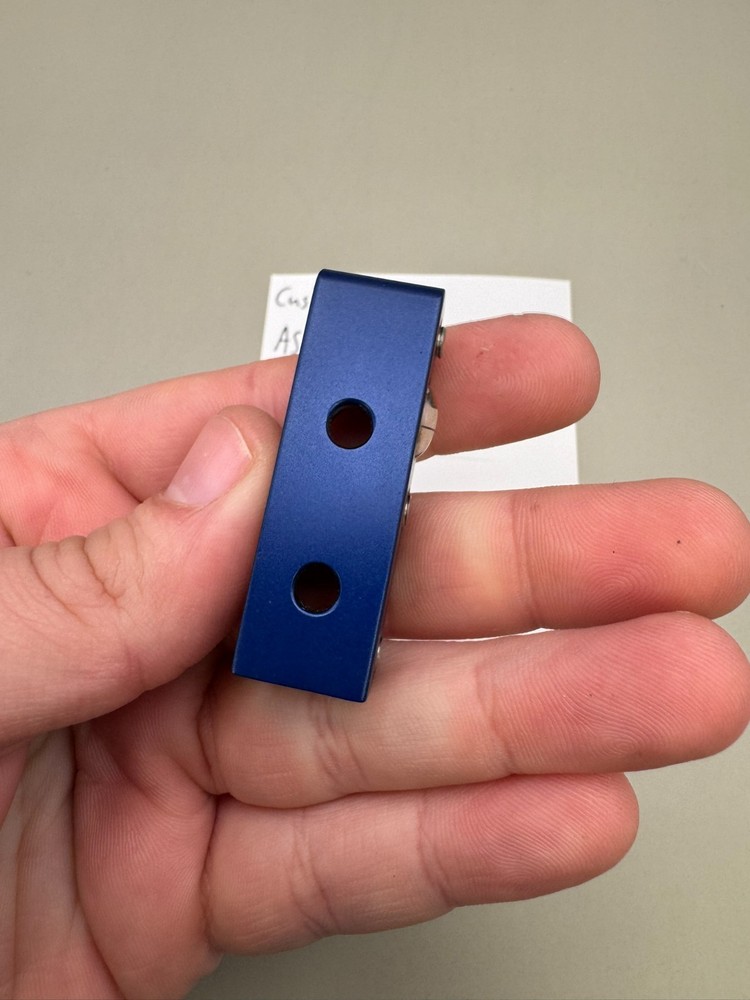 Custom Products ASA Rail Mount-Satin Blue