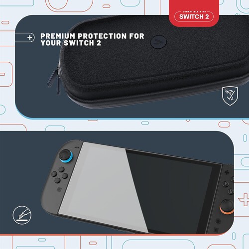 Switch 2 Accessory: Case - 4Gamers Premium Travel Kit [New ]