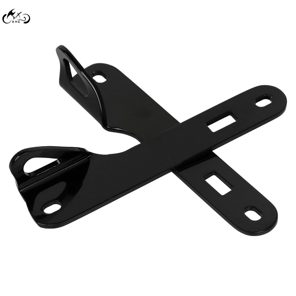 Black Front End Fork Tie Down Bracket Kit For Harley 14-23 Electra Street Glide