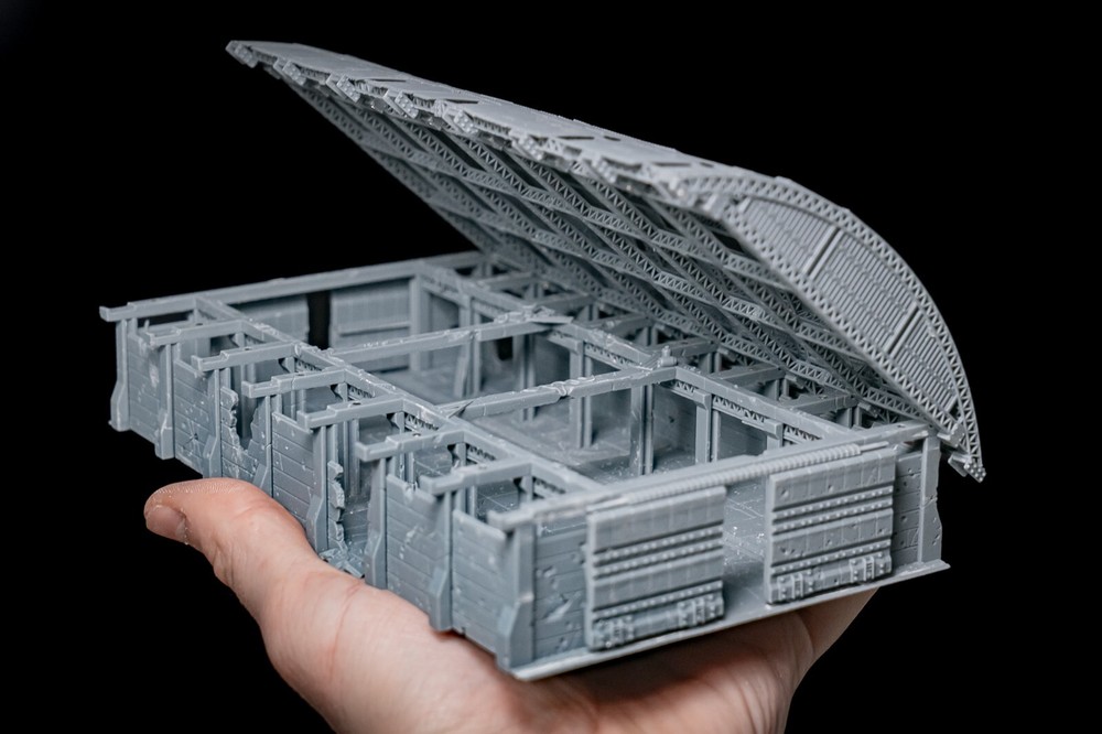 Logistics Hangar - Miniature Terrain Set 6mm/8mm Epic Battletech