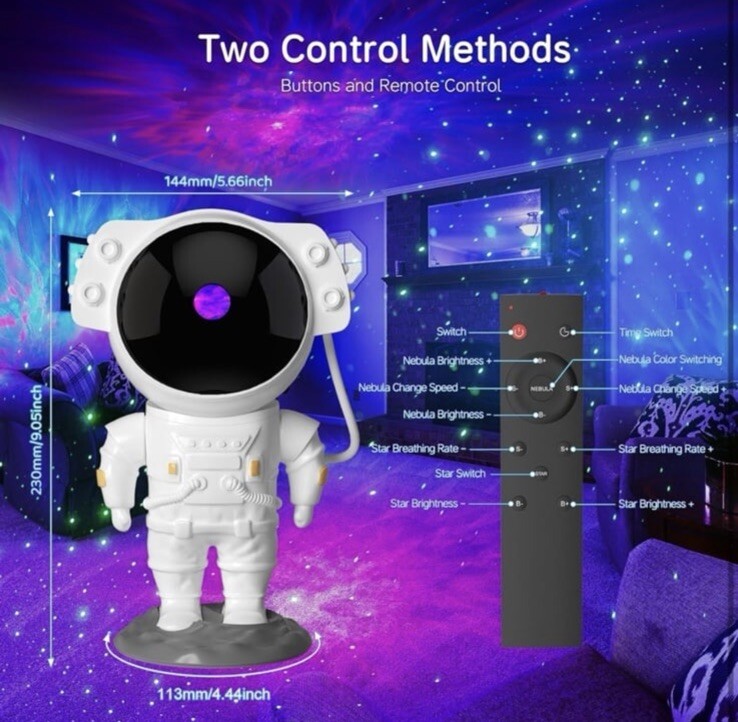 Star Projector, Nebula Galaxy Projector for Bedroom, Starry Ceiling Led Lamp