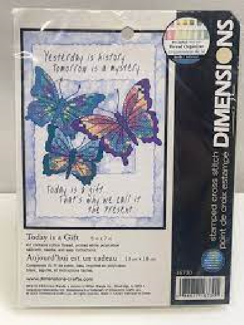 DIMENSIONS CROSS STITCH 5 X 7 - TODAY IS A GIFT