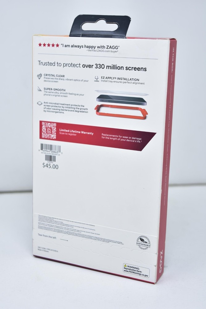 ZAGG Invisible Shield Glass Screen Protector for Samsung Galaxy S23 FE