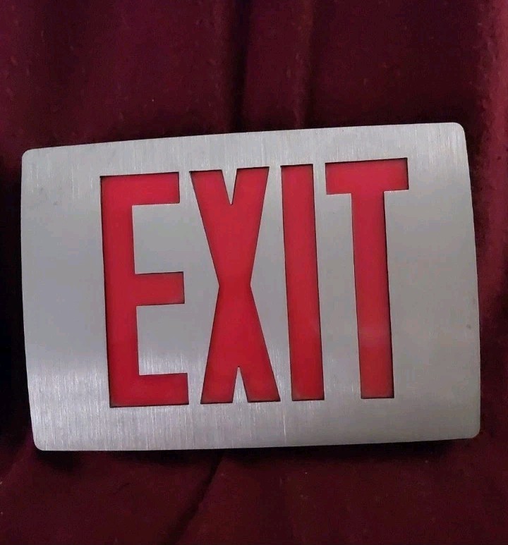 2 Exit Signs