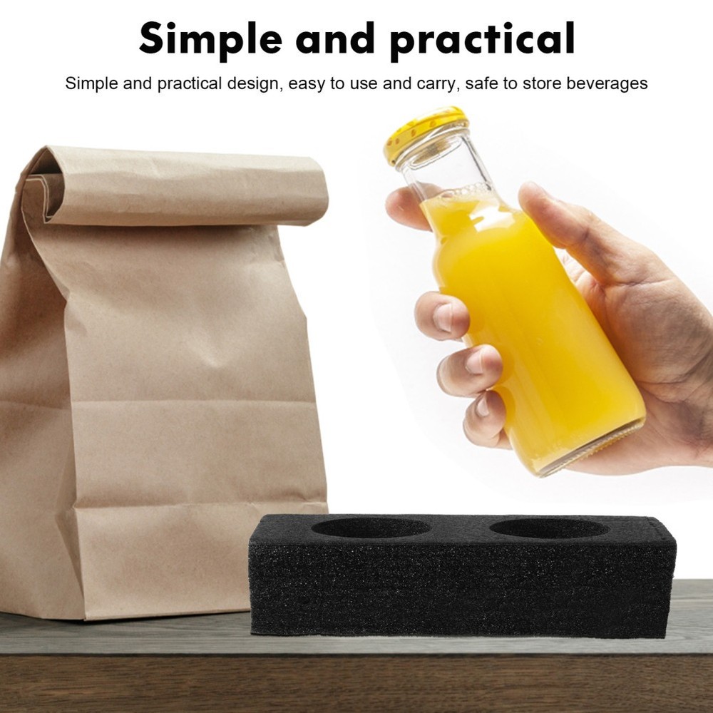 4Pcs Beverage Carrier Cup Holder Trays for Easy Carrying Drinks