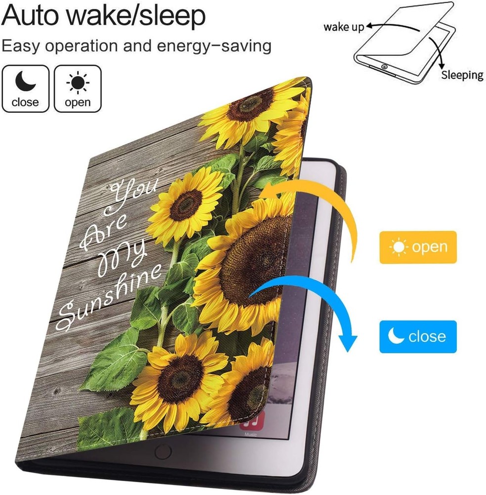 Case for iPad mini 5/4, Protective Leather Case with Adjustable Stand, Auto Wake