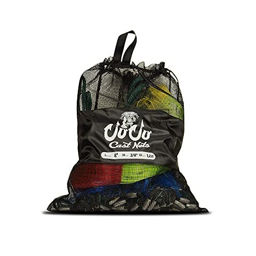 Storage Bag 16"x20" - Heavy-Duty Mesh & Identity Label for Cast Nets, Beach,
