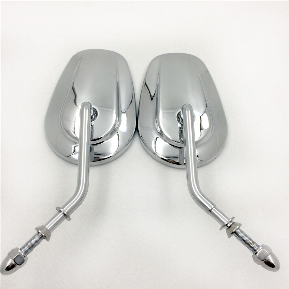 Custom Chrome Big Size Mirrors For Fits 1982-Later Harley Davidson Models (excep
