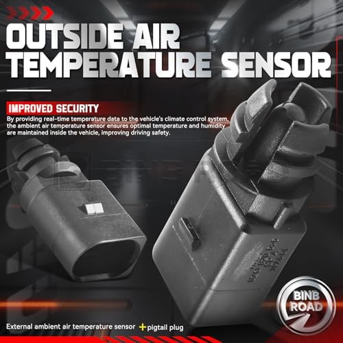 Outside Ambient Air Temperature Sensor with Plug 8Z0820535 + 1J0973702