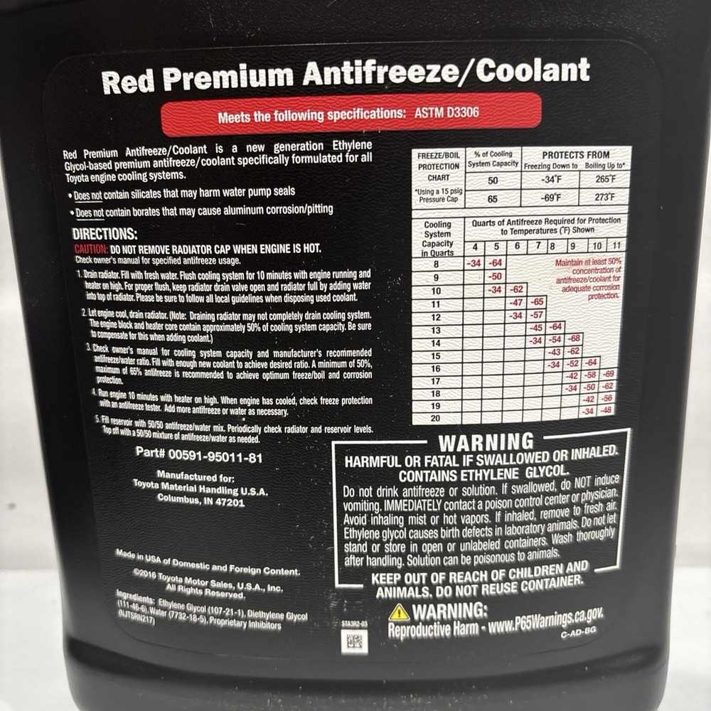 Red Premium Antifreeze/Coolant