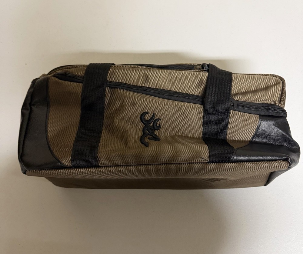 Browning Shooting Range Bag Polyester Shoulder Strap Brown Black