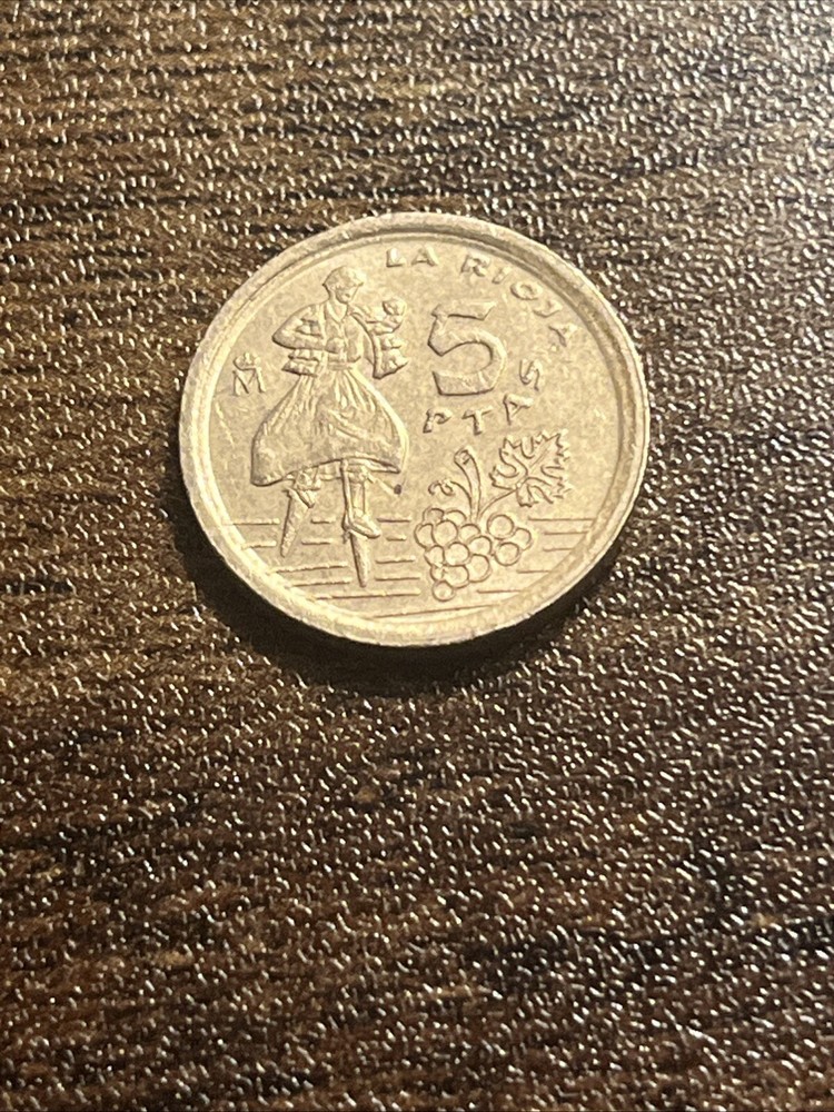 1996 Spain Five 5 Ptas Actual Coin TK8811*