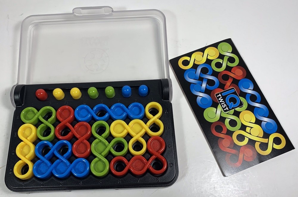 IQ Twist Logic Puzzle Game Smart Games Learning Instructions Brain Teaser