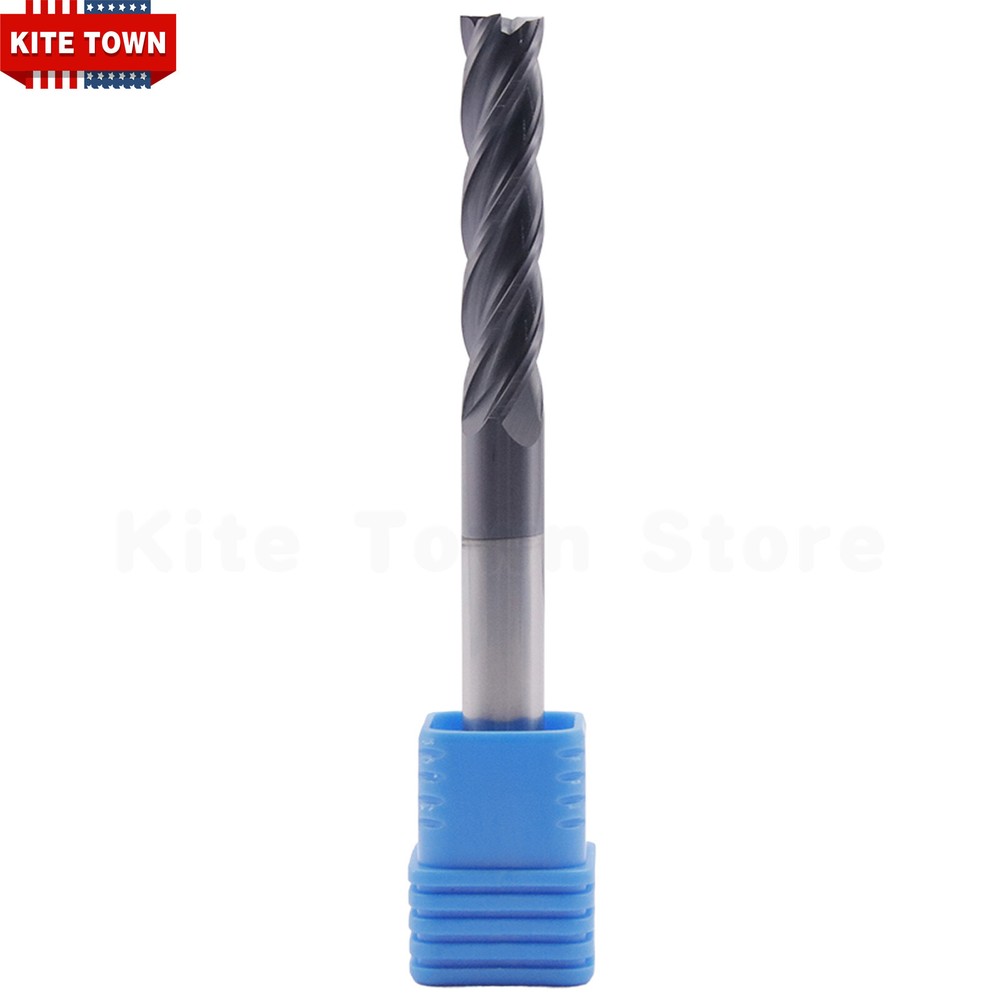 4 Flute 5/16" x 1-5/8" x 4" Variable Helix Solid Carbide End Mill - AlCrN Coated