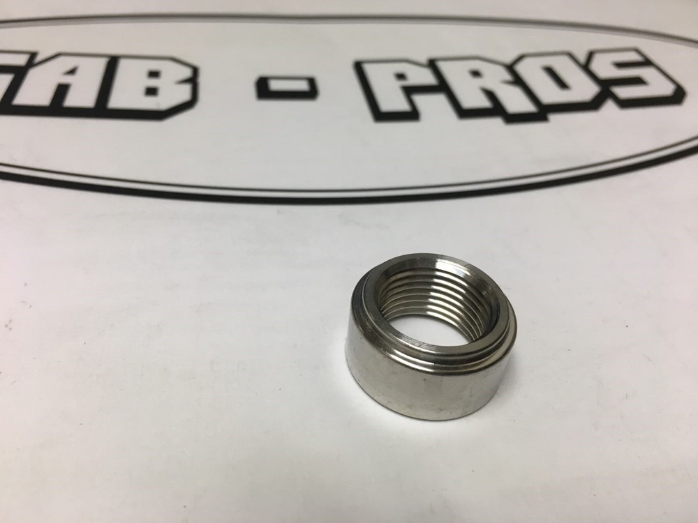 O2 Oxygen Sensor STEPPED Nut Recess Bung M18 X 1.5 Threads - Stainless - 10-Pack
