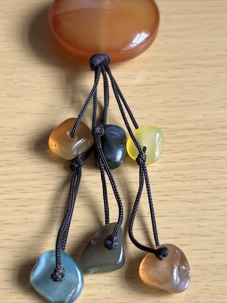 Stunning Agate / Mixed Gemstone Statement Pendant/ Necklace