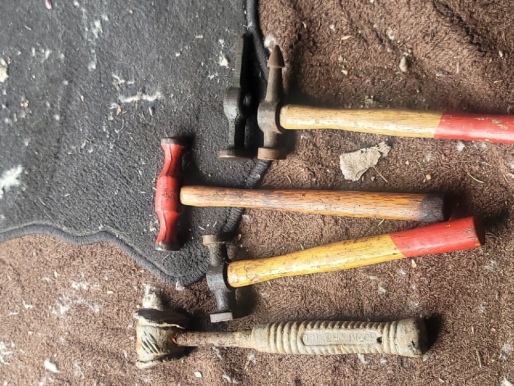 Lot Vintage Auto Body Hammers