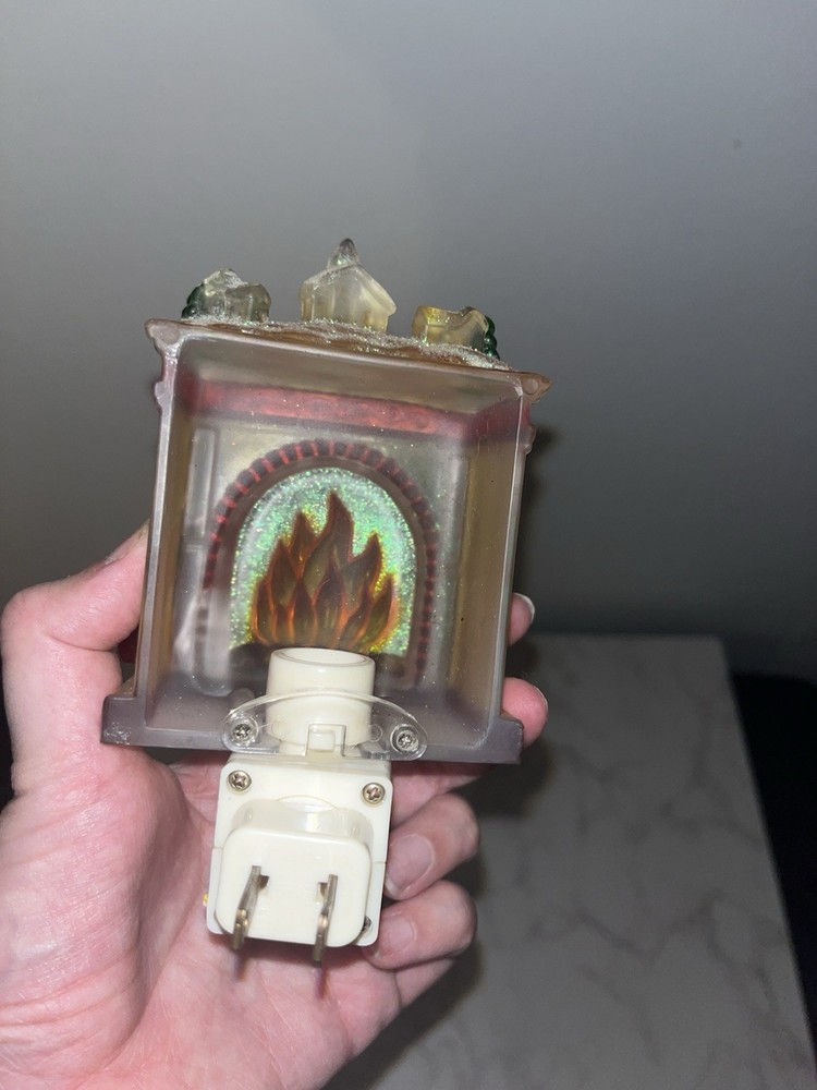 Vtg Fireplace Nightlight (tested, Working)