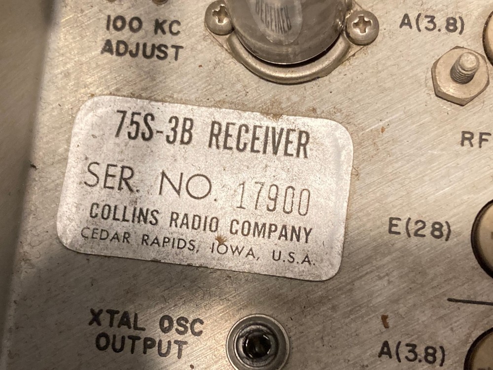 Collins 75S-3B Ham Communications Receiver