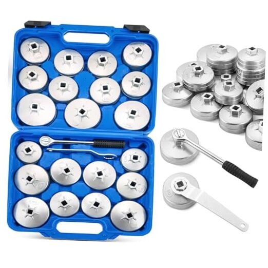 23PCS Oil Filter Removal Tool, Oil Filter Removal Cap Wrench Socket Tool Set