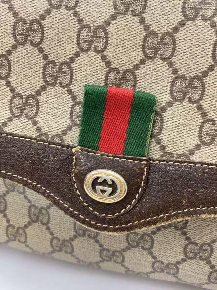 GUCCI Shoulder Bag BRW Allover Pattern 904.02.084