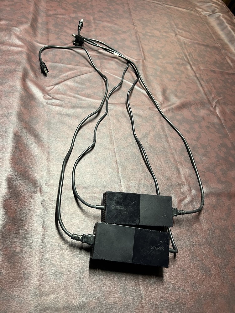 X-Box One Power Supply “bricks” Pair With Cables Both Tested & Work