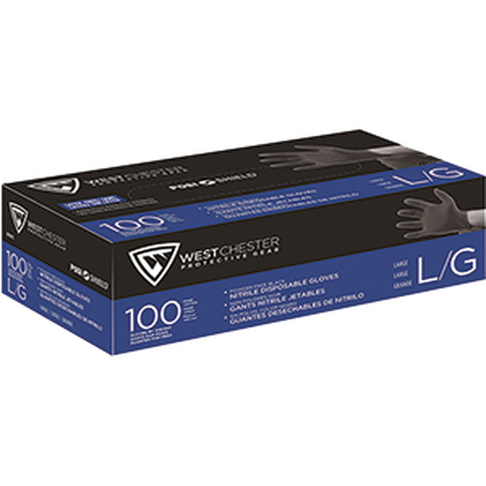 West Chester PosiShield 5MIL Black Nitrile Glove (large)