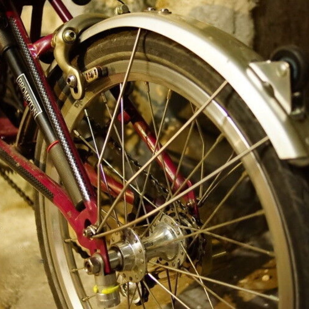 Brompton Bicycle Front & Rear / L or R type Titanium Mudguard Stay Set
